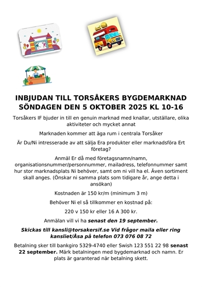 Bygdemarknad - inbjudan