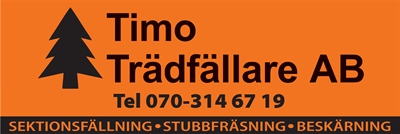 Timo Trädfällare AB ny samarbetspartner 2024!