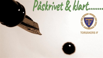 Påskrivet och klart....